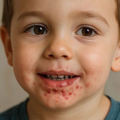 Mundfäule bei Kindern