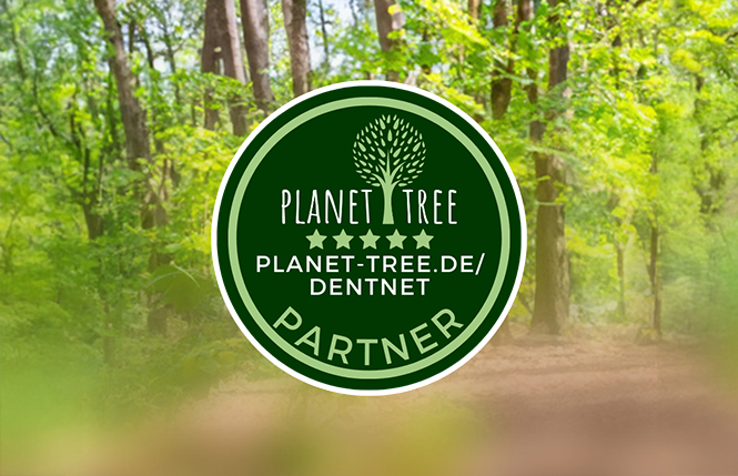 Siegel: Planet Tree Partnerschaft mit DentNet Siegel: Planet Tree Partnerschaft mit DentNet
