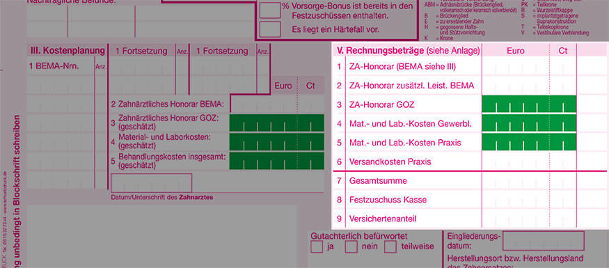 DentNet Ratgber - Heil- und Kostenplan - Teil1 - Abschnitt 5 - HKP